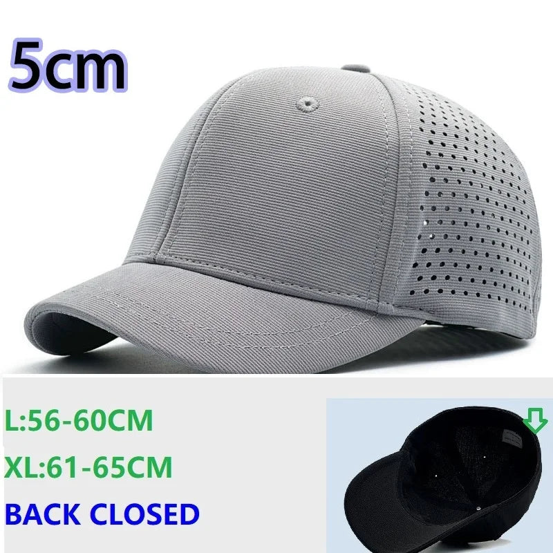 Back Closed Baseball Caps for Men and Women, Big Head and Small Head Hat, High Quality Headwear