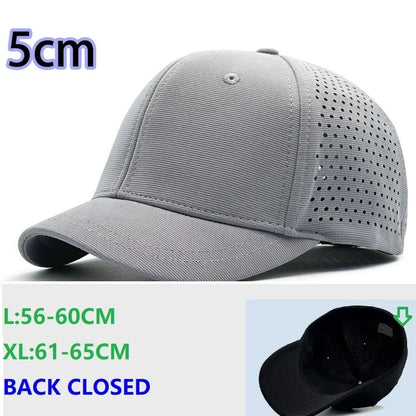 Back Closed Baseball Caps for Men and Women, Big Head and Small Head Hat, High Quality Headwear