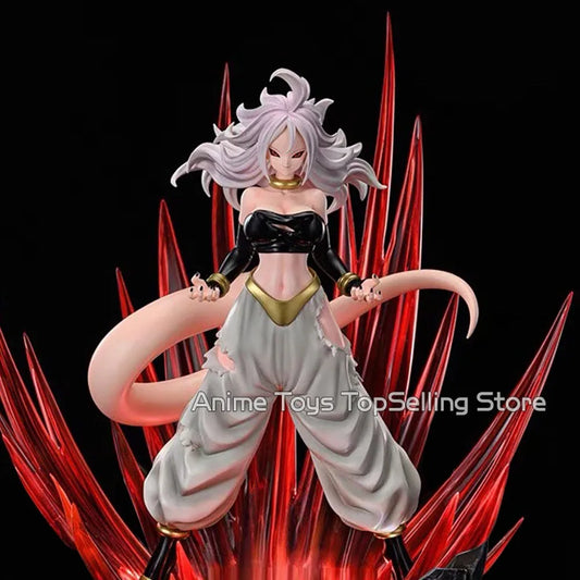 28cm Anime Dragon Ball Z Figurine Android #21 Majin Buu Figure PVC Statue Collectible Model Toys Gifts