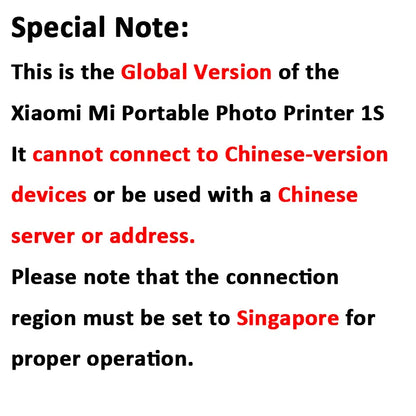 Global Version Xiaomi Mi Portable Photo Printer 1S Bluetooth 5.2 ZINK Inkless Technology Wireless Printing 8 Filters Mi Home