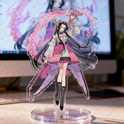 Demon Slayer Acrylic Stand Kimetsu No Yaiba Butterfly Hashibira Inosuke Kocho Shinobu Kanao Kanae Anime Figure Desktop Decor