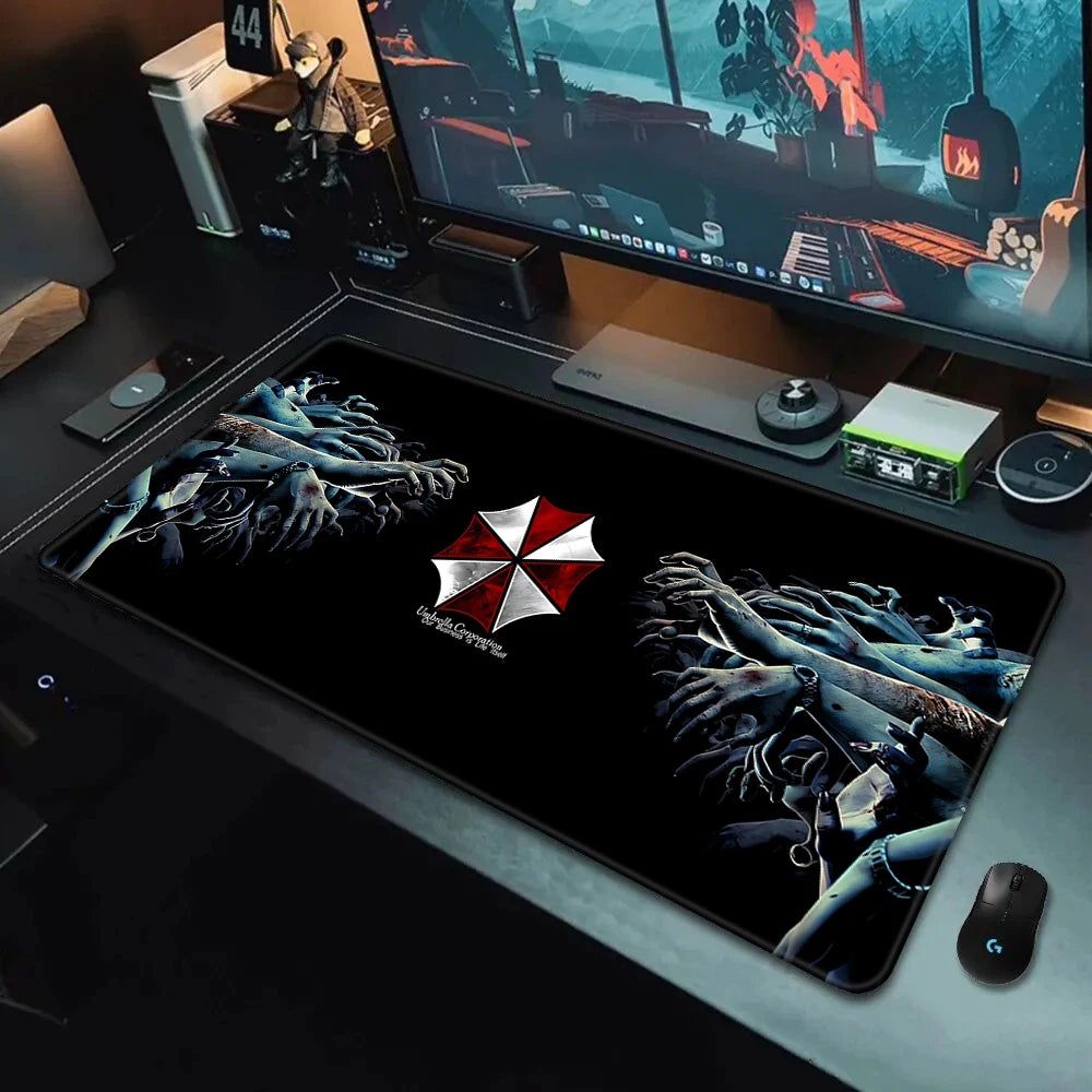 Hot Movies Residents Evils Mousepad HD Printing Computer Gamers Locking Edge Non-slip Mouse Pad XXL90x40cm Keyboard PC Desk Pad