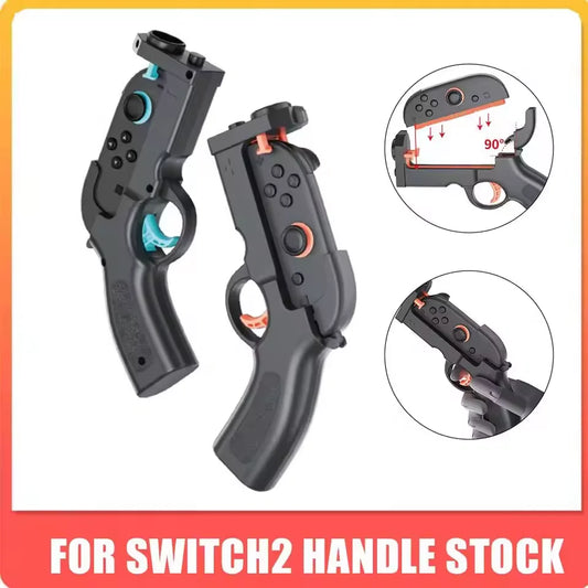 Shooting Gun Controller for Nintendo Switch 2 Joycon Left Right Handle Holder Somatosensory Gaming Gun Joypad Gunstock Hand Grip