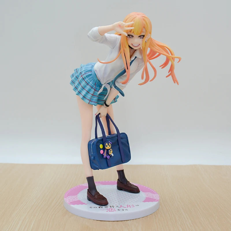 23cm My Dress-Up Darling Marin Kitagawa Race Queen Anime Figure Sono Bisque Doll wa Koi wo Suru Action Figure Model Doll Toys