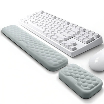 Keyboard Pad Set Memory Foam for Office Computer Laptop Easy Typing Pain Relief Keyboard Wrist Rest Mouse Pad Computer Mouse Pad