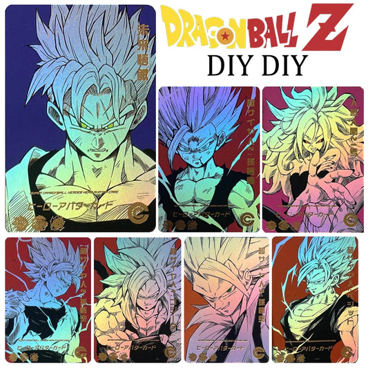 Dragon Ball DIY CARDS HOMEMADE Monkey king krillin Kame Sennin Bulma Christmas Birthday Gift Collection Cards Yamcha