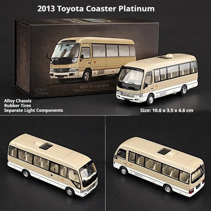 Toyota Coaster 1:64 Alloy Die-Cast Car with Exquisite Craftsmanship - Premium Miniature Collectible Model