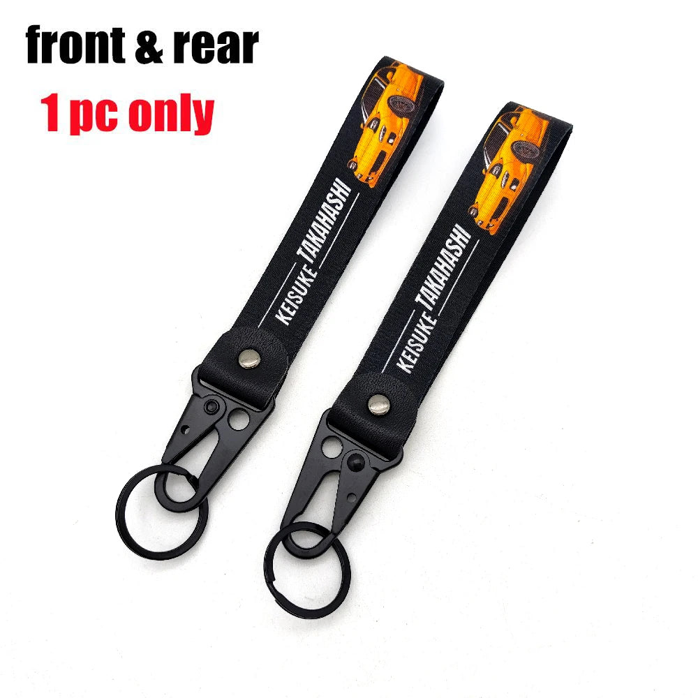 Newest Japanese JDM Modified Culture Seal Eagle Beak Clasp Wrist with Key Clasp Keychain Key Ring For Lonely Driver