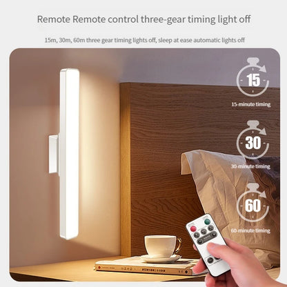 1PCS Rechargeable Magnetic  Desk Lamp with Remote Control 3 Color Modes No Flicker Adjustable Brightness for Desk Closet Kitchen