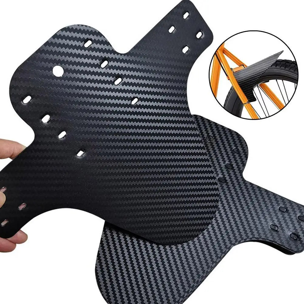 Mountain Bicycle Fenders Plastic carbon fiber Colorful Front /rear Bike Mudguard Mtb Bike Wings Mud Guard Cycling Accessories ﻿