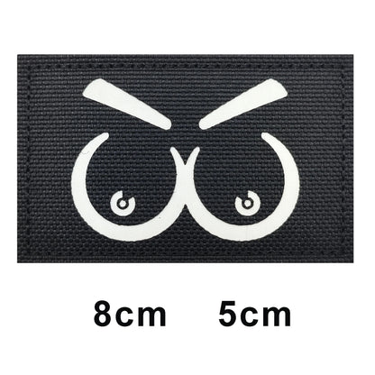 Call of Duty Skeleton and Ghost Ghost Mask, C psula CORP, No Moral Barriers Affected Embroidered Hook and Loop Backpack Patch