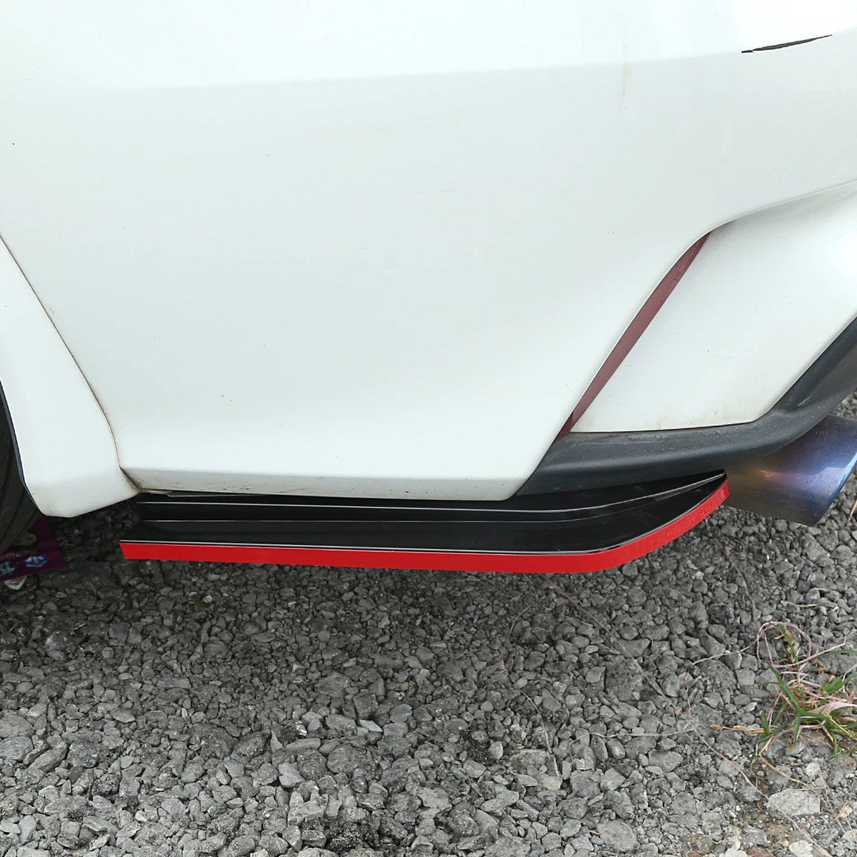 Universal Rear Bumper Splitter Diffuser Spoiler Kit Canard Diffuser Protector Car Exterior Decorations Body Styling Accessories