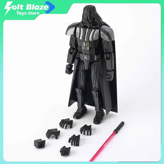 9L3D Star Wars Darth Vader Action Figure Black Samurai Collectible Figurine Desktop Ornament Dolls Children's Toys for Boy Gift
