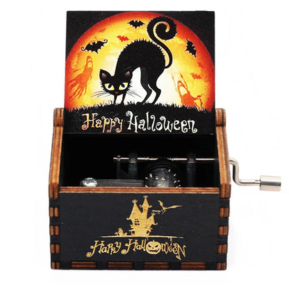 Wooden Anime Figure Music Box Pirates of the Carib Davy Jones Jack Sparrow Creative Birthday Christmas Day Gift