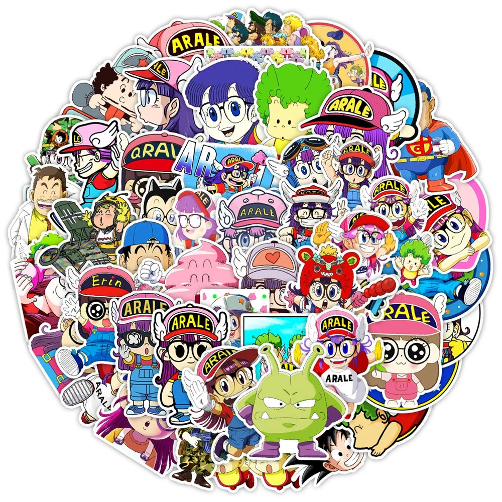 1 Pack Anime Sticker Arale Action Figures Dr Slump Robot Girl Model Decorative Supplies Gift Toy