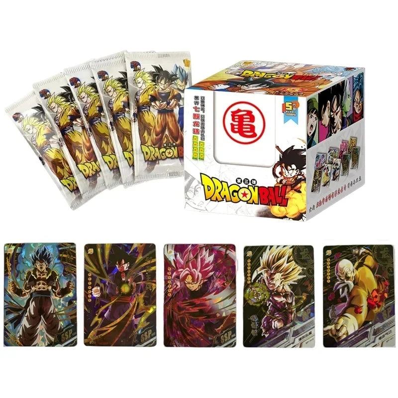 Dragon Ball Cards Shiny Son Goku Saiyan Vegeta Anime Trading Battle Booster Box Game Children Collection Card Gift Toy
