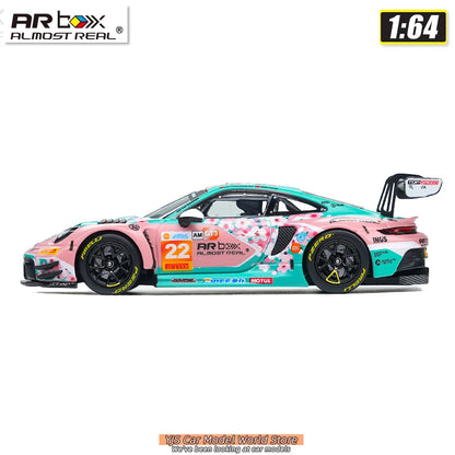 AR BOX Diecast Model 1/64 Porsche 911 GT3 R 2026 China GT Ningbo Absolute Racing #22   Car Model Stcollection