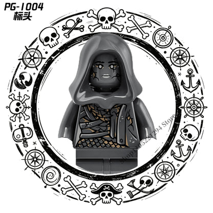 Pirates of the Caribbean building blocks toys Jack Sparrow William Turner Elizabeth Swann MINI brick toys Assemble toys gifts