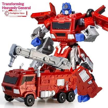 Jinjiang Transforming Robot Series 2: Optimus Prime, War God, Car, Plane, Tank, Robot for Boys