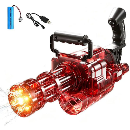 2026 New Rotating Spitfire Gatling Electric Continuous High Pressure Pulse Water Gun with Large Capacity Black Technology Water