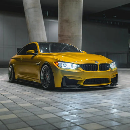 4PCS for BMW M3 F80 M4 F82 F83 2015-2020 MP Style Car Front Bumper Lip Splitter Side Splitter Corner Body Kit Accessories Tuning