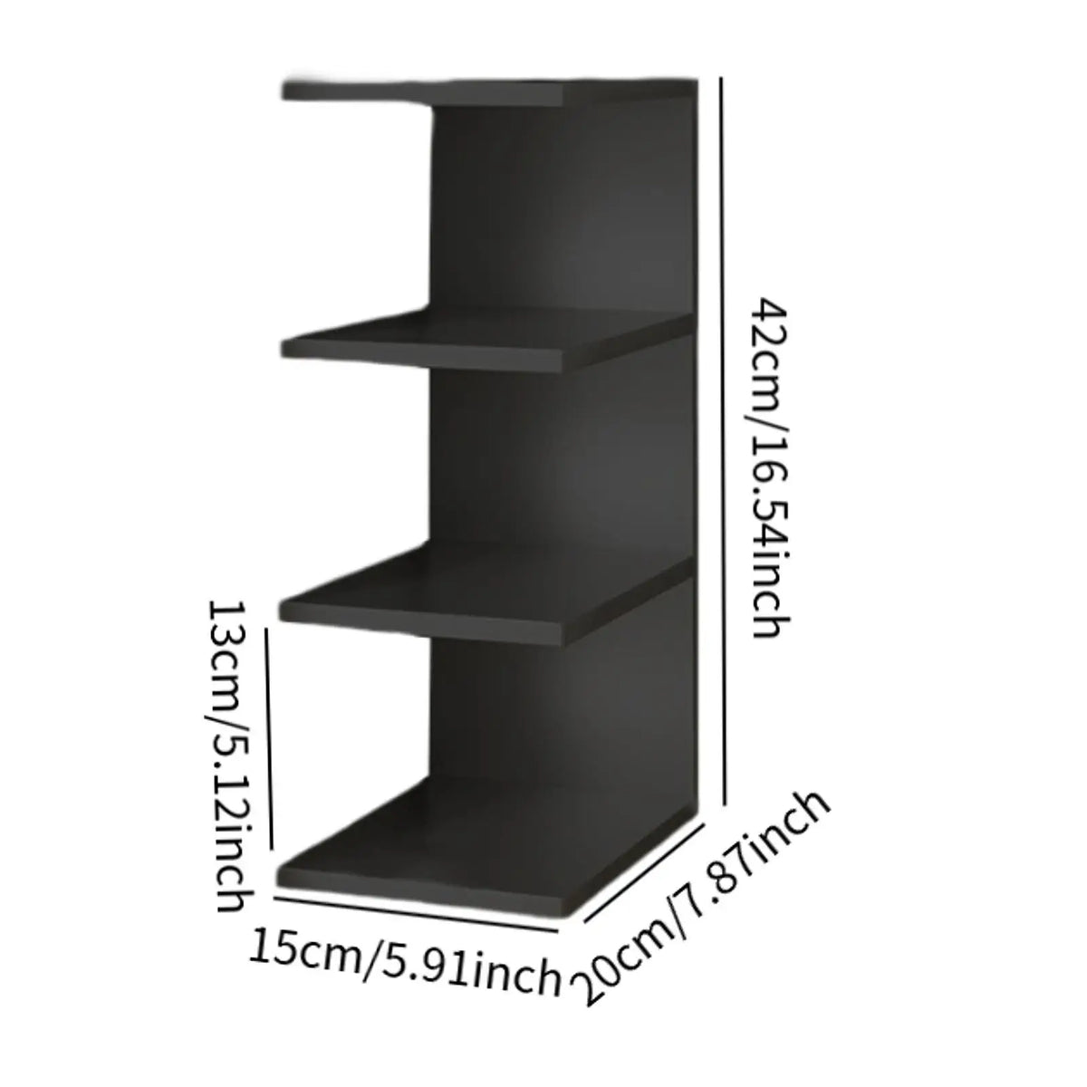 Desk Book Shelf 3 Tier Space Saving Multipurpose Lightweight Decorative Storage Rack for Desktop Home Bedroom Dorm Office