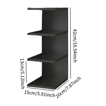 Desk Book Shelf 3 Tier Space Saving Multipurpose Lightweight Decorative Storage Rack for Desktop Home Bedroom Dorm Office