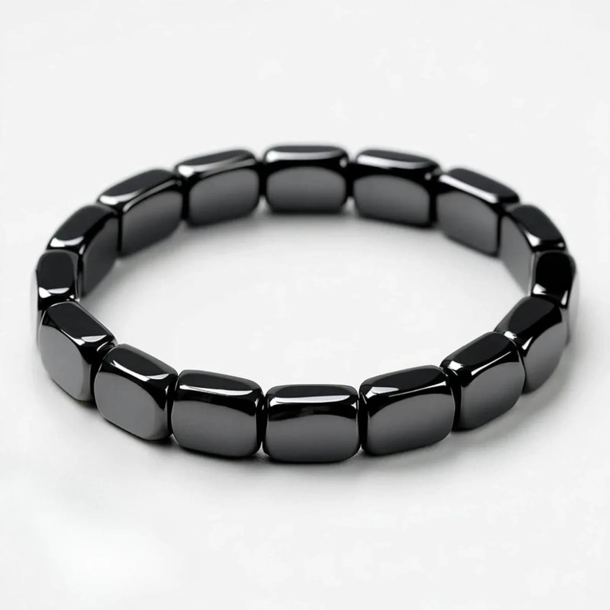Hematite Bracelet Men - Reignites Masculine Energy, Natural Hematite Stone Beaded Stretch Healing Bracelets Valentines Birthday