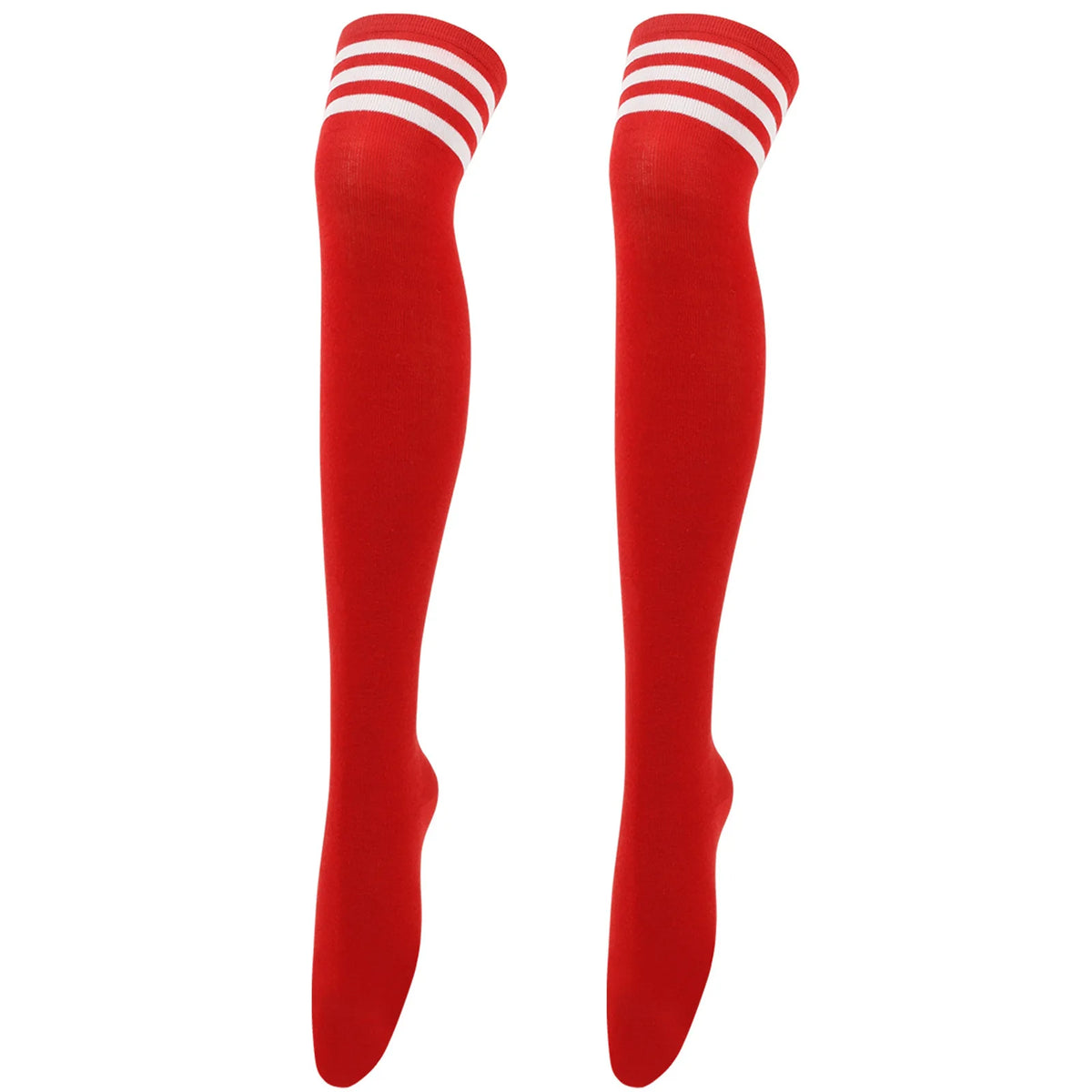 Women Jk Stockings Halloween Party Cosplay Socks Over Knee Thigh Socks Warm Stocking Women Boot Sock Triple Stripe Long Socks