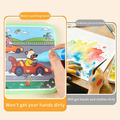 Montessori Toys Reusable Water Drawing Books Coloring Painting Book Drawing Toys Sensory Education Toys for Birthday Gift