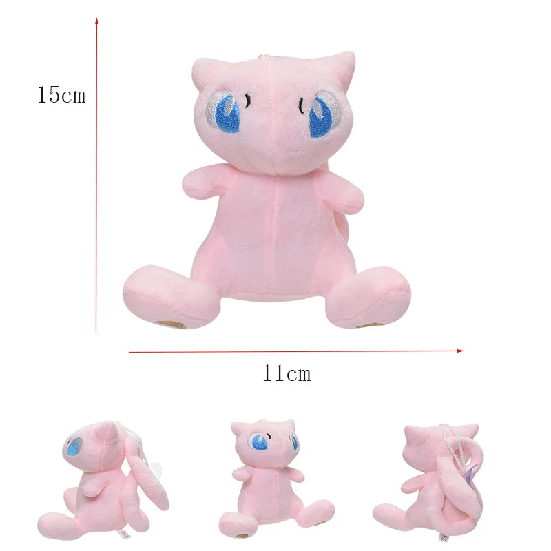 Mew Pokemon Plush Doll Kawaii Cartoon Go dex Mew Plush Toys Soft Stuffed Kawaii Anime Doll Pillow Birthday Gift For Kids