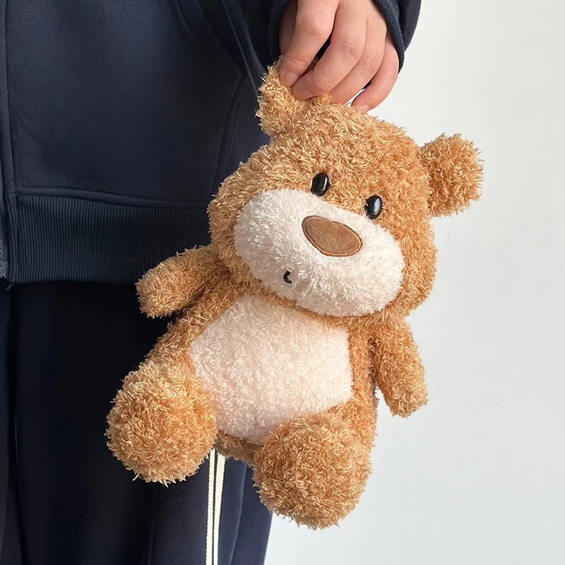 23cm Little Bear Plushie Kawai Soft Sleep Companionship Doll Cute Precious Little Bear Bedroom Decoration Birthday Gift For Girl