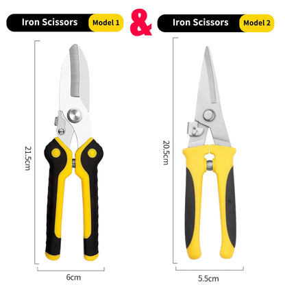 TUPI Multi-purpose Iron Shears Stainless Steel Elbow Shears Wire Slot Iron Wire Scissors Straight Head Tin Scissors