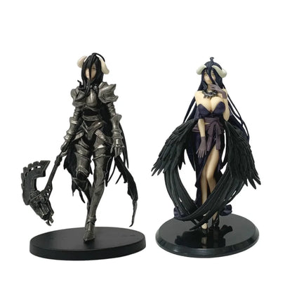 2026 Hot 18/24cm OVERLORD King of the Undead Albedo Armor Design Model Figure Collection Series Doll Toys Fans Birthday Gifts