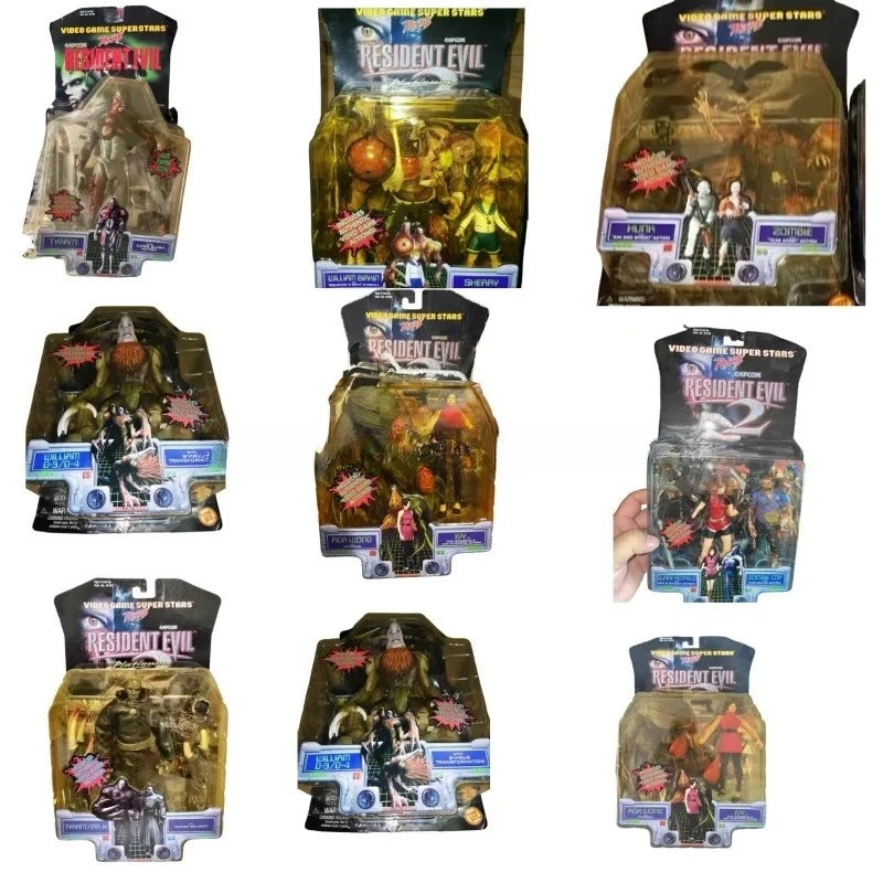Original Toybiz Resident Evil Leon Claire Tyrant Chris Hank William Tyrant Action Figure Doll Toy for Boys Children's