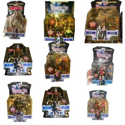 Original Toybiz Resident Evil Leon Claire Tyrant Chris Hank William Tyrant Action Figure Doll Toy for Boys Children's