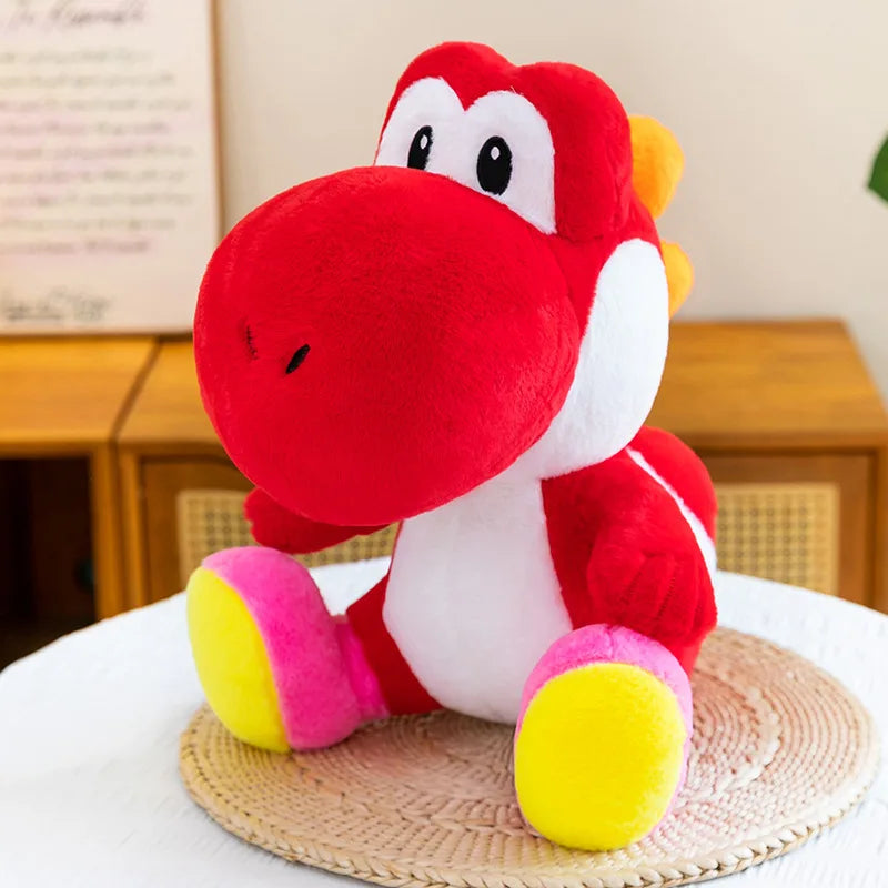 2026 New Red 30cm Cartoon Cute Yoshi Plush Toy Doll Yoshi Dinosaur Plush Soft Fill Toy Pillow Birthday Gift