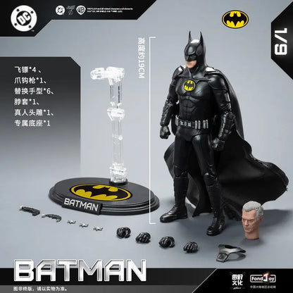 【In Stock】 Fondjoy Black Superman 2.0 Figure Dc Zack Snyder'S Justice League Figures 1/9 Super Man Pvc Model Doll Joint Movable