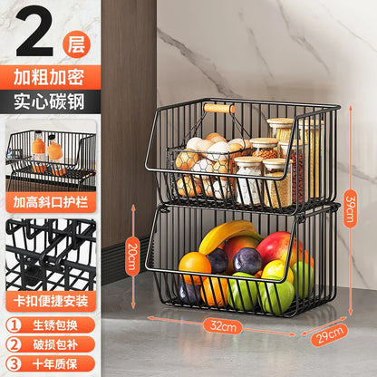 주방수납 Rolling Storage Cart Multipurpose Rustproof Modern Storage Cart Kitchen Multi-layer Trolley with Wheel Kitchen Furniture