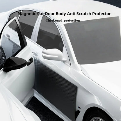 Adhesive-Free/Magnetic Car Body Anti-Scratch Protector Black Auto Door Side Edge Guard Decorative Protection Pad Stickers