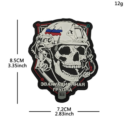 Outdoor Military Enthusiast Bag with Accessories - Bearded Tactical Morale Badge - High-definition PVC Arm Badge Backpack Patch
