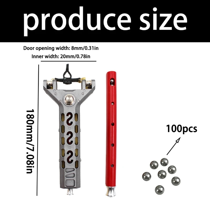 Loading Practice Slings Shot Set with Fast Band Replacement, ABS Body, 8mm Steel Ball Fit and Carry-Ready Outdoor 69HD