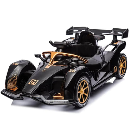 Hot Sale 2-seater F1 kids e-go-kart | 12V , e-bike/scooter-like, Parent-controlled (Safe), Parent-kid Fun, fit for Parks