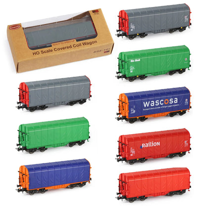 C8762 Evemodel Model Trains HO Scale 1:87 Covered Coil Wagon Freight Car