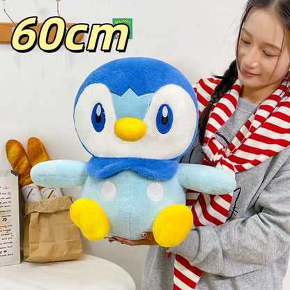 Big Size Kawaii Piplup Plush Toy Pokemon Penguin Stuffed Anime Doll Very Soft Cuddly Plushie Birthday Gifts For Fans