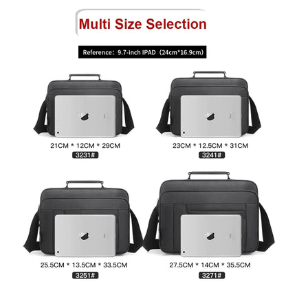 Shoulder Bag Men Handbags Messenger Small Business Briefcase Large Capacity Multifunction Fashion Casual Waterproof