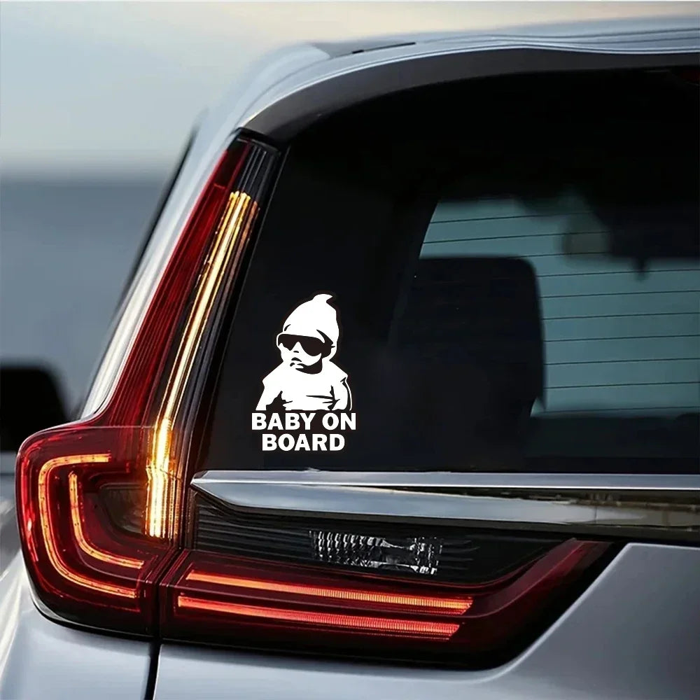 Warning Car Sticker Baby on Board Stickers Color Vinyl Film PVC Decal Creative Stickers Vehicles Motorcycle Exterior Accessories