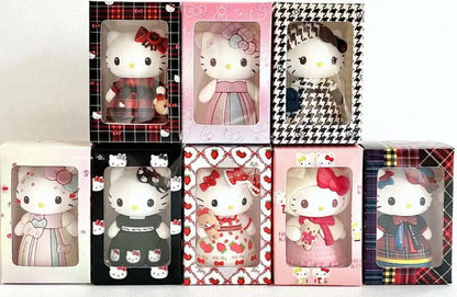 Cute Kt Cat  Elegant Socialite Series Blind Box Kawaii Collectible Action Figure Desktop Decoration Holiday Gifts For Friends