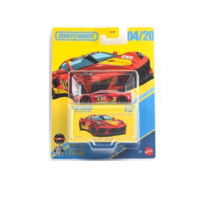 Matchbox GBJ48-F Series,Porsche 911/356 Totota MR2 Dodge Challenger Chevy,1:64 Diecast Model Car,Collector's Gift for Kids Toy