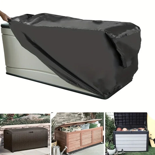 Outdoor Terrace Storage Box Cover - Waterproof, UV-Resistant, Dustproof Professional Terrace Storage Box Dust Cover 210D